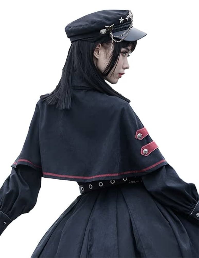 ミリタリー ロリータドレス ゴールド 中世紀 リボン マント 地雷系 コスプレ ミリタリー ロリータドレス ゴールド 中世紀 リボン マント 地雷